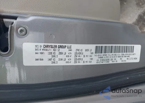 2013 Dodge Grand Caravan Sxt from USA, damaged, VIN 2C4RDGCG9DR611380